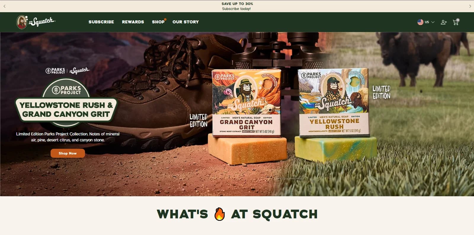 Dr. Squatch website preview
